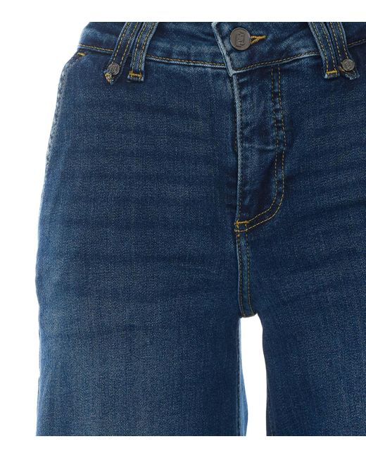 Liu Jo Blue High-Waisted Wide-Leg Jeans