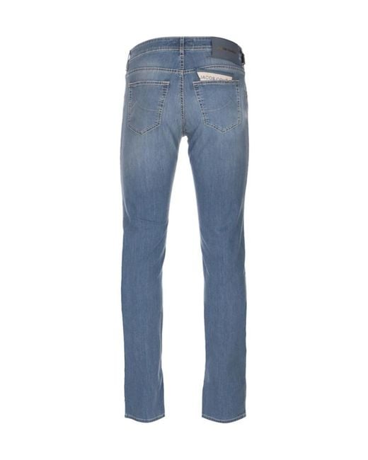 Jacob Cohen Blue Belt Loop Jeans for men