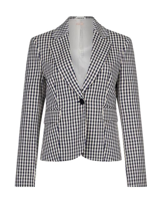 Liu Jo Blue Single Breasted Blazer