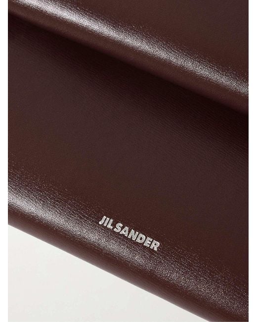 Jil Sander White Padded Leather Shoulder Bag