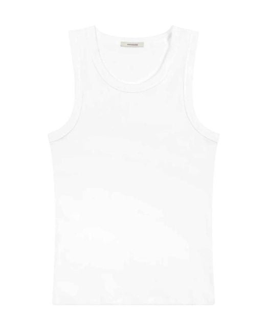 Entire studios White Knitted Tank Top for men