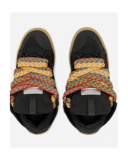 Lanvin Black Curb Low-Top Sneakers for men