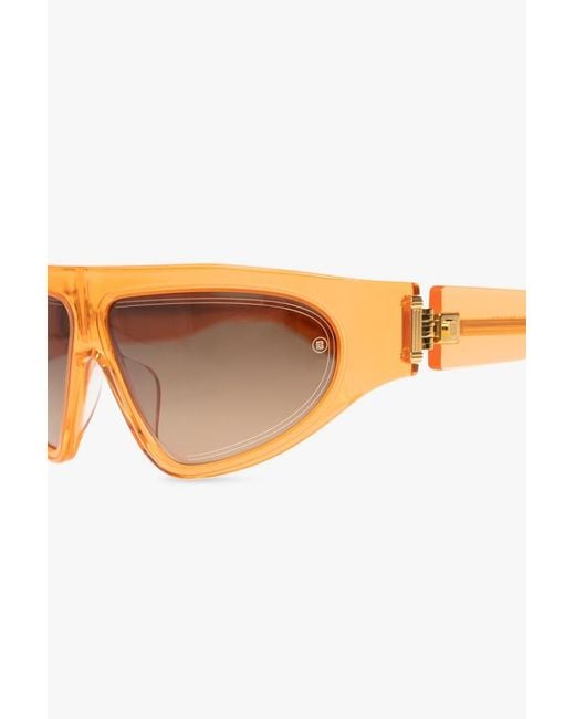 Balmain Pink Eyewear B-Escape Geometric Frame Sunglasses