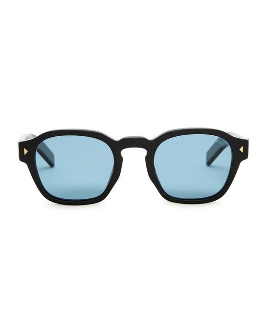 Prada White Rectangular Frame Sunglasses