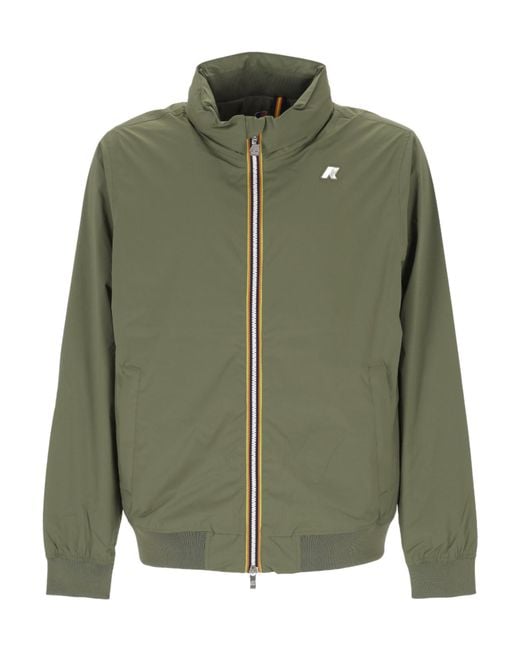 K-Way Green Zip-Up Jacket for men