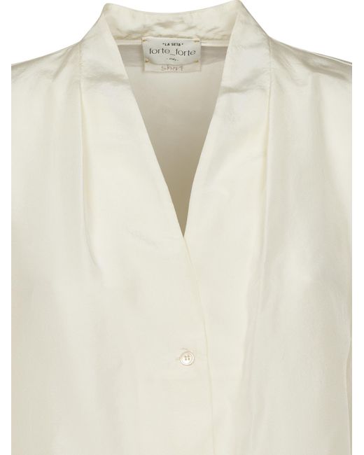 Forte_forte White Silk Shirt