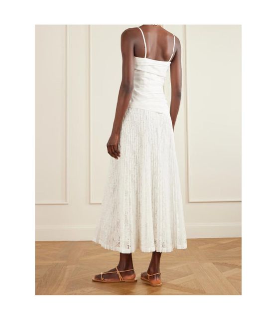 Jonathan Simkhai White Annalise Lace Midi Dress