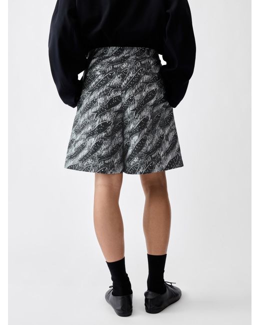 Jacquemus Gray Elastic Waist Shorts for men