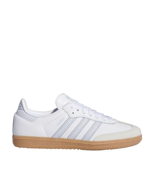 Adidas Originals White Samba Og Low-Top Sneakers