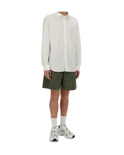 Aspesi Green Nemo Relaxed Fit Bermuda Shorts for men
