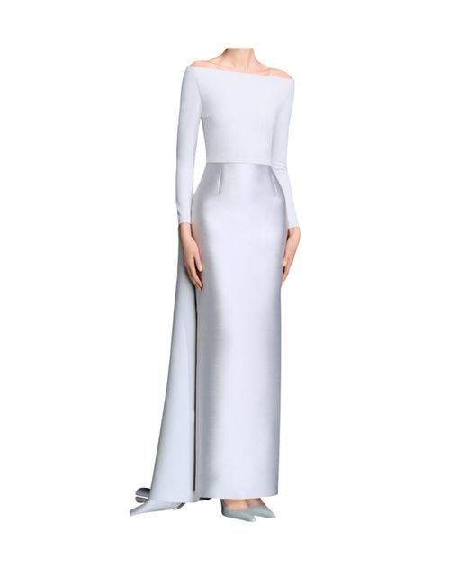 Solace London Blue Long-Sleeved Dress