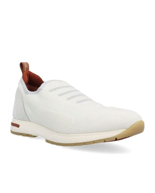 Loro Piana White 360 Lp Flexy Sneakers