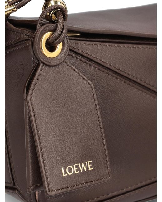 Loewe Brown Geometric Shoulder Bag