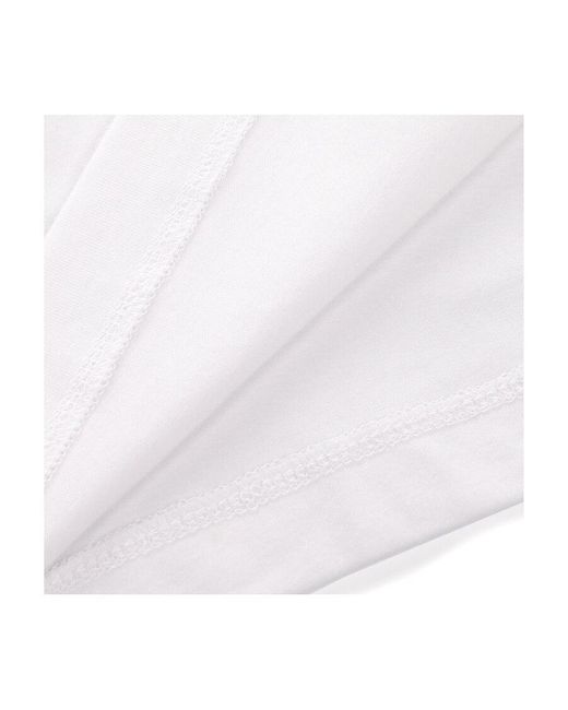 Emporio Armani White Logo Sticker Short-Sleeved T-Shirt for men