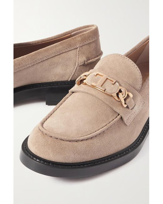 Tod's Brown Label Love Shoes With Emblem And Emblem