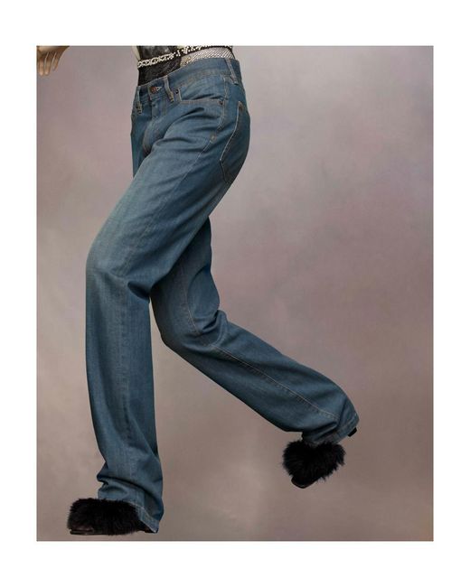 Maison Margiela Blue Americana Wash Straight Leg Jeans