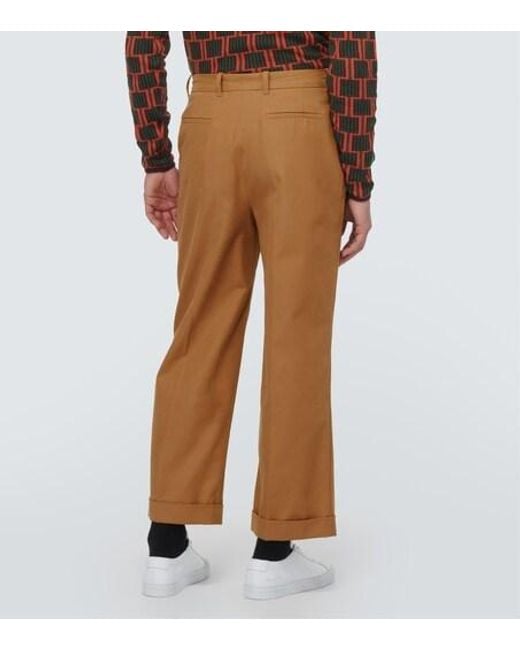 Wales Bonner Brown Straight-Leg Casual Pants for men