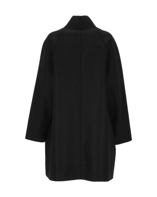 Harris Wharf London Black Long-Sleeved Coat