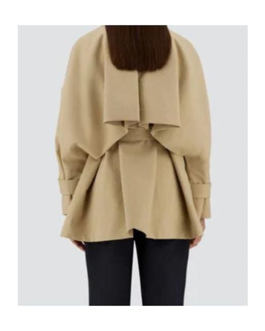 Herno Natural Belted Cape-Back Jacket