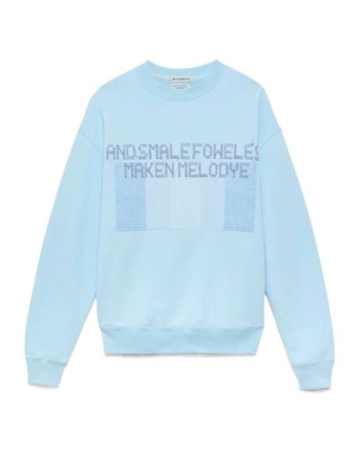 J.W. Anderson Blue Painted Birds Sweatshirt for men