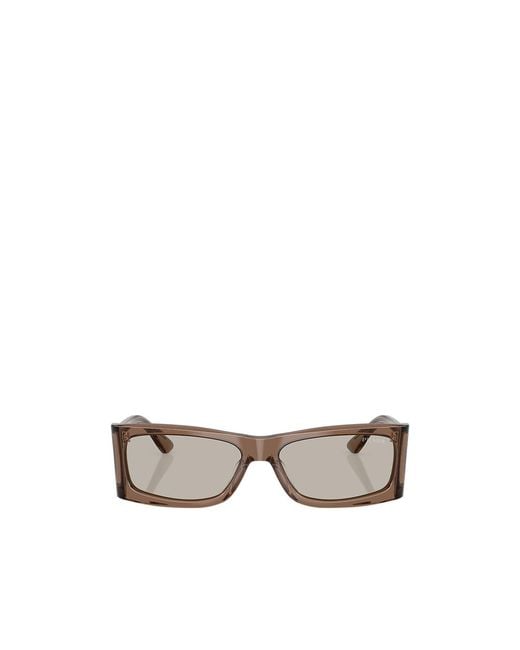 Prada Metallic Eyewear Rectangular Frame Sunglasses for men