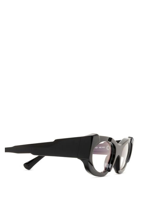 Kuboraum White Geometric-Frame Glasses for men
