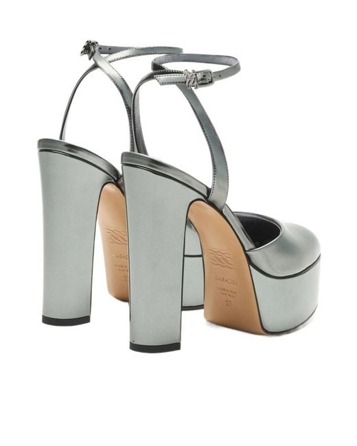Casadei Metallic Sandale Patty Platform Interstellar