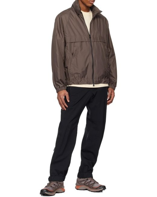 Moncler Black Grenoble Zipped Pocket Tailored Trousers for men