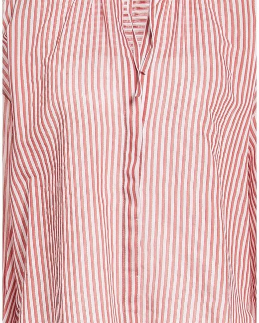 Brunello Cucinelli Pink Patterned Shirts Blouses