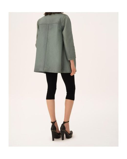 Chloé Blue Chloé Single-Breasted Long Jacket
