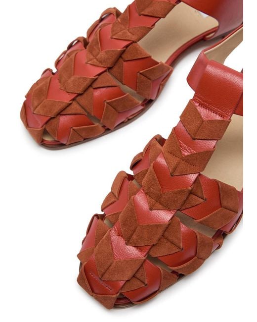 Gabriela Hearst Brown Willow Leather Sandals