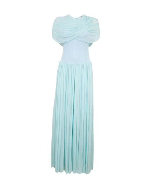 Jonathan Simkhai Blue Pleated Dress