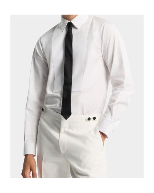 DSquared² White Easy Slim Tux Shirt for men
