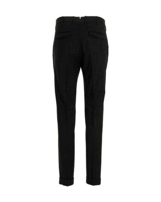 Pt Pantaloni Black Tory Burch Virgin Wool Tailored Slacks for men