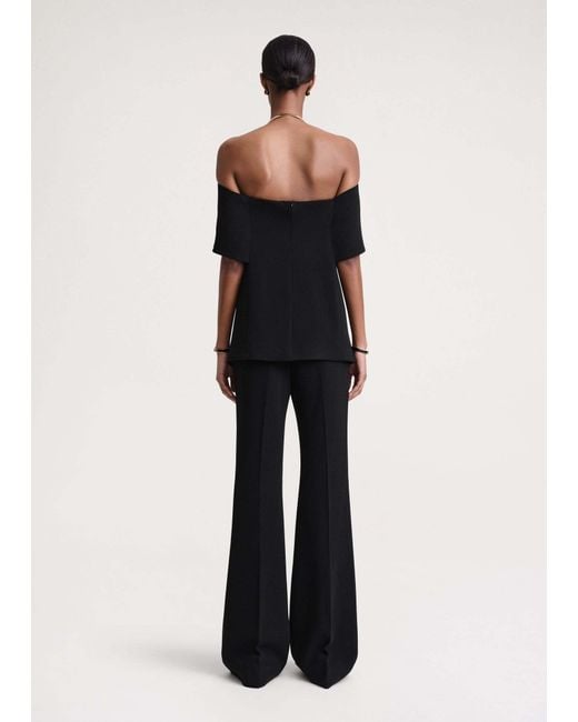 Totême Black Totême Off-Shoulder Top