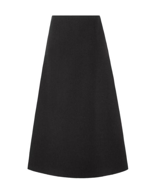 Fendi Black Wool Bouclé Skirt