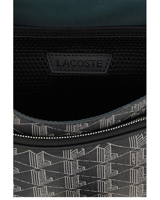 Lacoste Black The Blend Large Messenger Bag for men