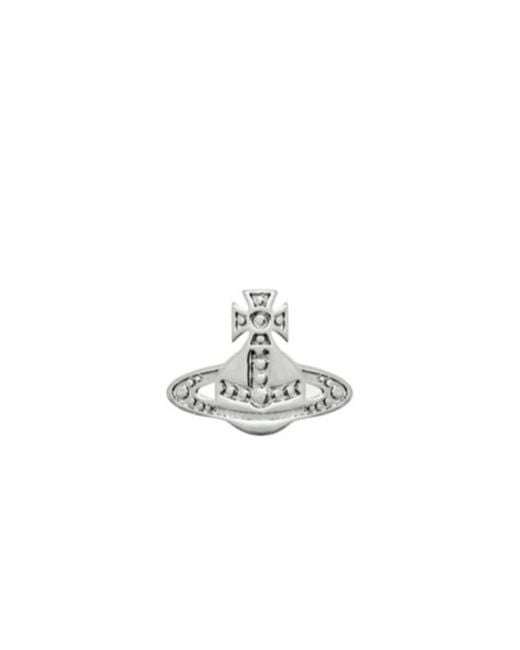 Vivienne Westwood White Marinetta Single Stud Earring for men