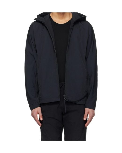 Post Archive Faction PAF Blue Asymmetric-Zip Jacket for men