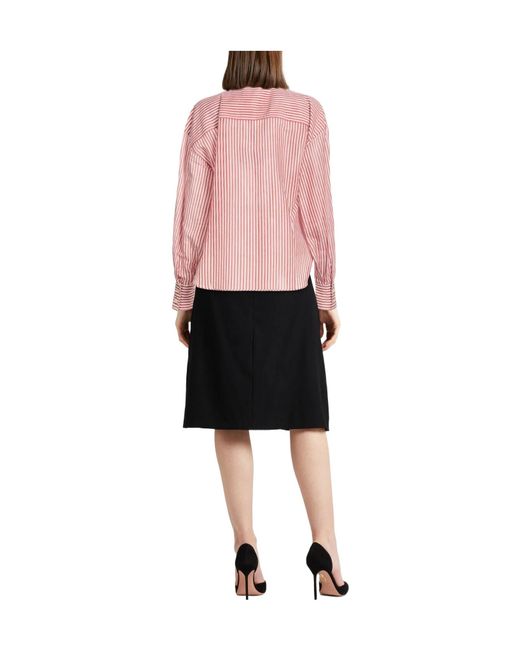 Brunello Cucinelli Pink Patterned Shirts Blouses