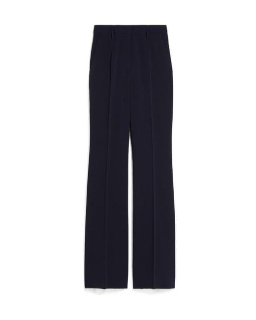 Max Mara Blue Studio Alabama Flared Trousers