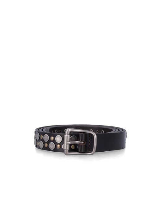 Lemaire White Studded Buckled Rio Belt for men