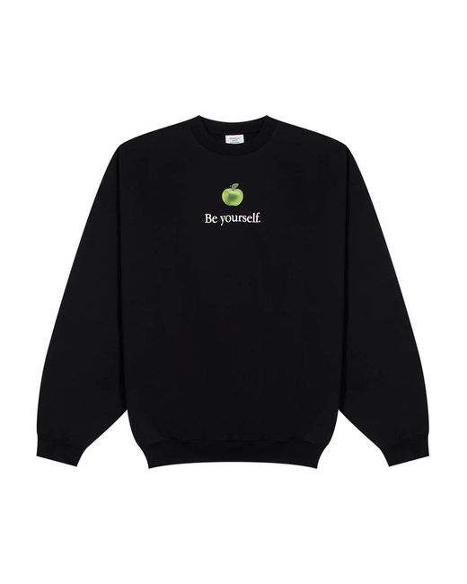 Vetements Black Be Yourself Oversized Sweatshirt for men