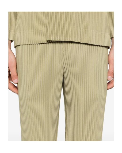 Homme Plissé Issey Miyake Natural Homme Plissé Issey Miyake Tailored Pleated Pants for men