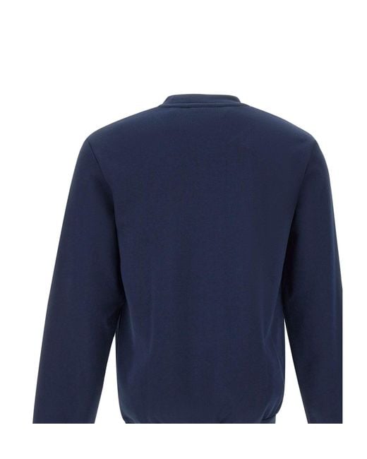 Lacoste Blue Classic Fit Fleece Sweatshirt for men