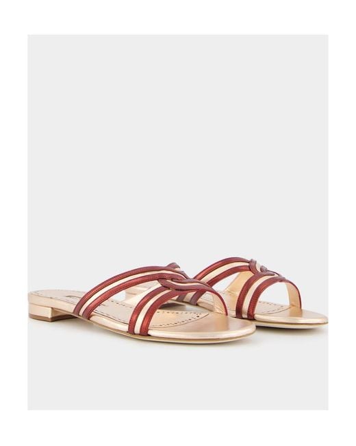 Manolo Blahnik Pink Gasachan Knot Detailed Sandals