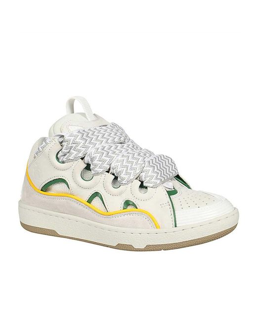 Lanvin White Laced Sneakers