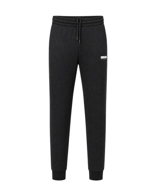 EA7 Black Logo Turtleneck Tracksuit for men
