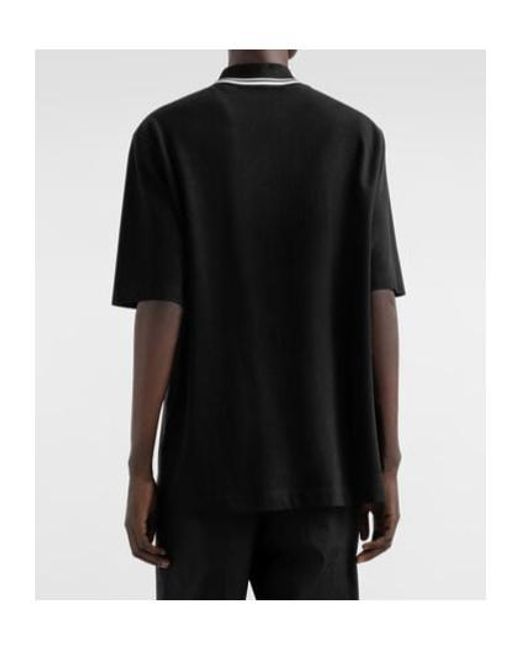 Dolce & Gabbana Black Short-Sleeved Polo Shirt for men