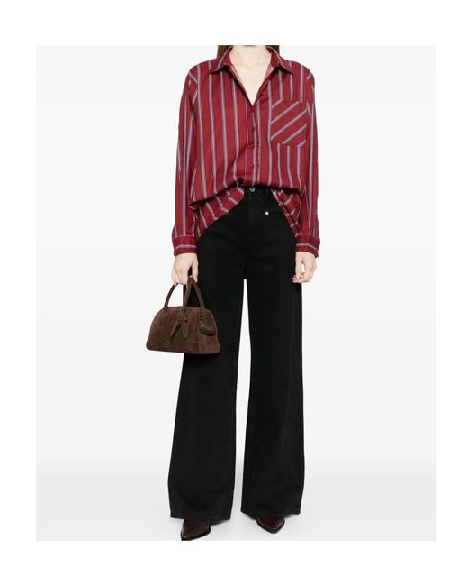 Reformation Red Eli Shirt